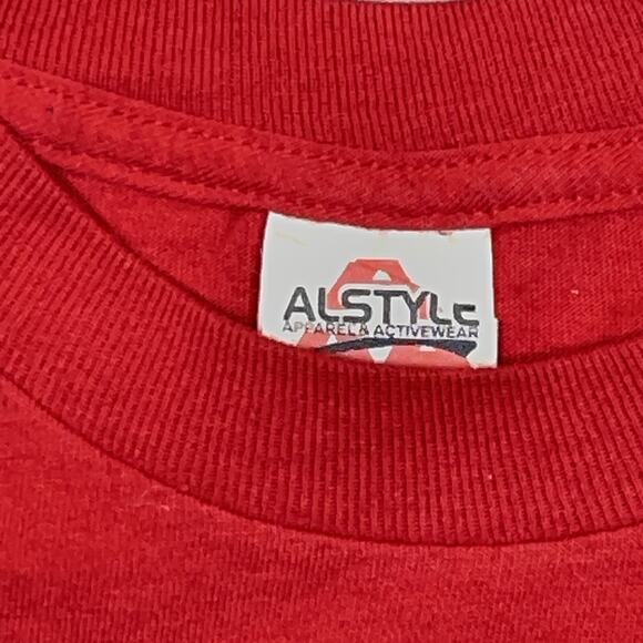 Time Traveller Marty McPrime Shirt Men Large Red Graphic Tee Back‎ to the FuturE - Picture 3 of 9